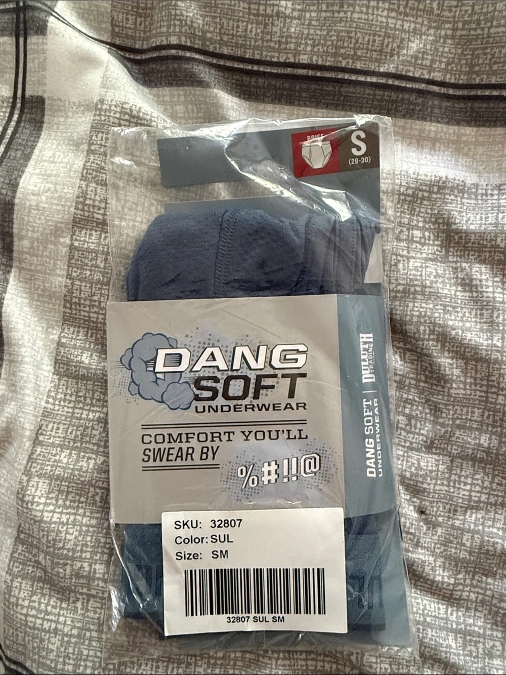Duluth Trading Co Dang Soft Boxer Briefs in Sul Blue - S